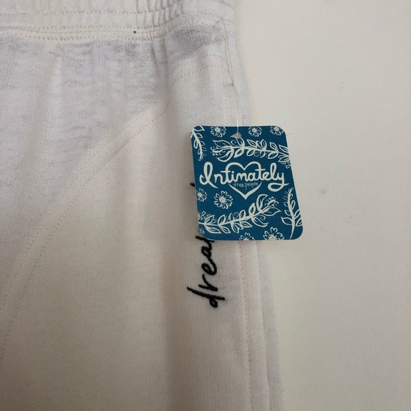 Free People Ivory Wide Leg Dream On Sweatpants / NWT - Picture 3 of 7